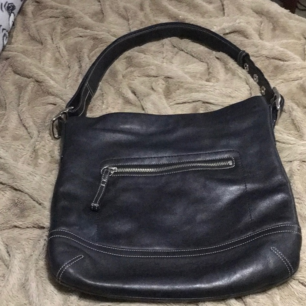 Leather Coach purse